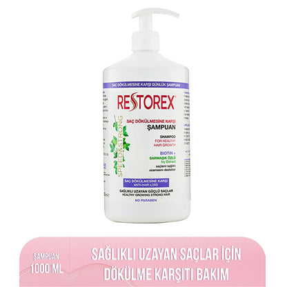 Shampoing anti-chute Restorex pour une croissance saine des cheveux - 1 litre
