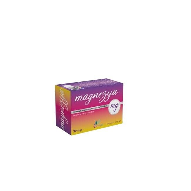 Pharmaleaf Magnezya Magnésium avec Vitamines D & B6 30 Sachets