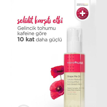 Huile corporelle anti-vergetures et anti-cellulite Mamaaura 125 ml