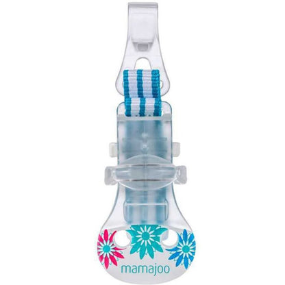 Attache-sucette bleu Mamajoo pour nouveau-nés 0+ mois