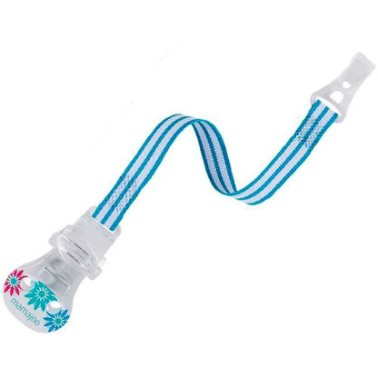 Attache-sucette bleu Mamajoo pour nouveau-nés 0+ mois