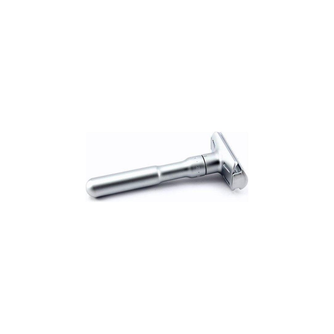 Merkur Futur Adjustable Safety Razor Gift Tin & Blades - Satin Safety Razor Pasteur Pharmacy