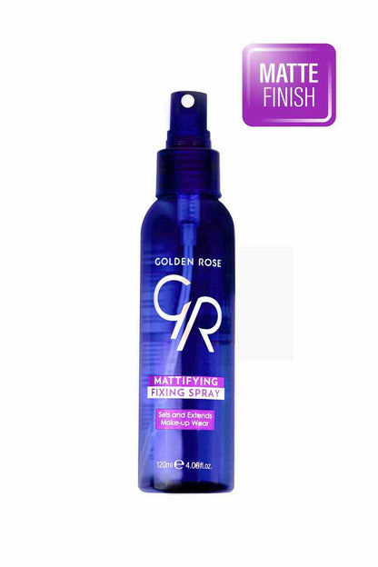 Spray fijador matificante Golden Rose, acabado de control de brillo, 120ml