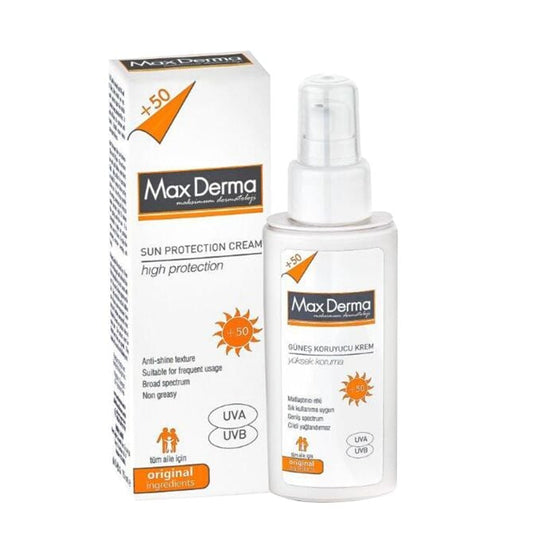 Crema solar mate MaxDerma FPS 50 para todo tipo de piel 75 ml
