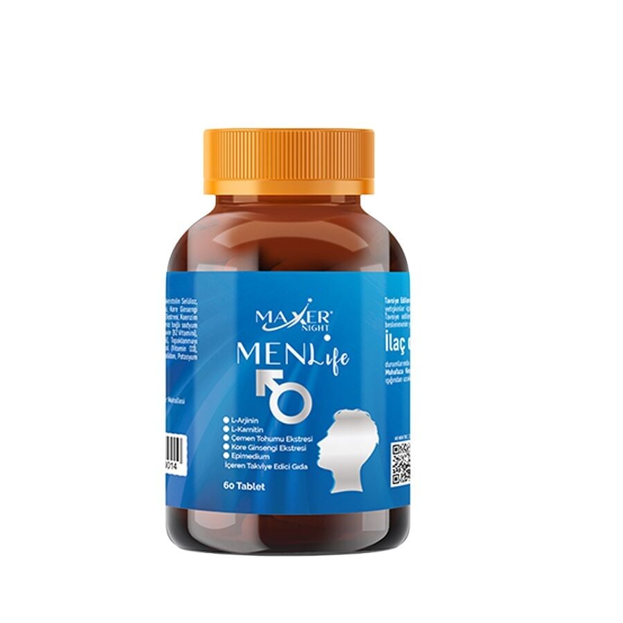 Hekim Ilac Maxer Night Men Life Herbal Support 60 Tablets