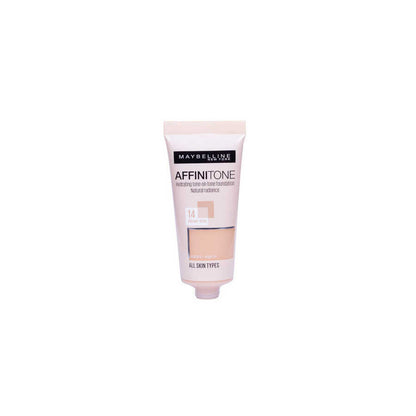 Base de maquillaje Maybelline Affinitone Natural Finish 14 Creamy Beige 30 ml