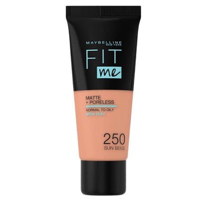 Fond de teint Maybelline Fit Me Matte & Poreless 250 Sun Beige 30 ml