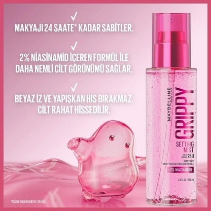 Spray Fijador de Maquillaje Maybelline Grippy 24H con Niacinamida 60ml