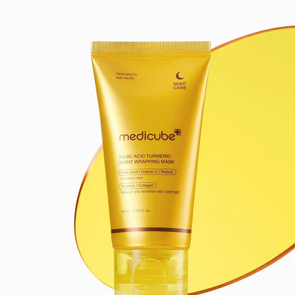 Mascarilla nocturna envolvente con ácido kójico y cúrcuma de Medicube para iluminar 75 ml
