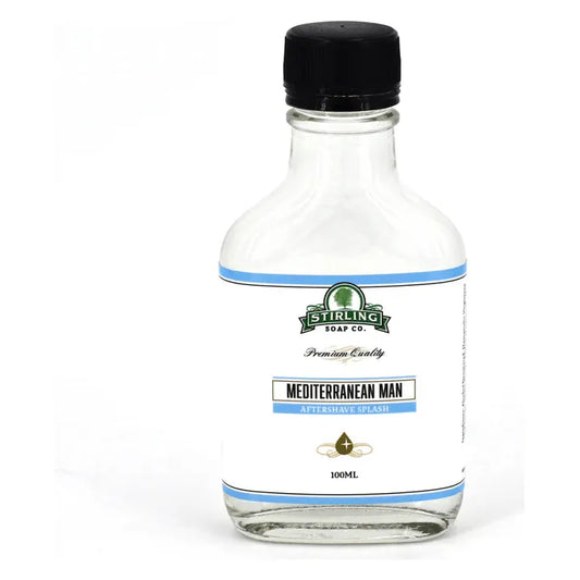 Stirling Soap Co. Mediterranean Shaving Collection Shaving Set Pasteur Pharmacy Aftershave Splash 3.3oz