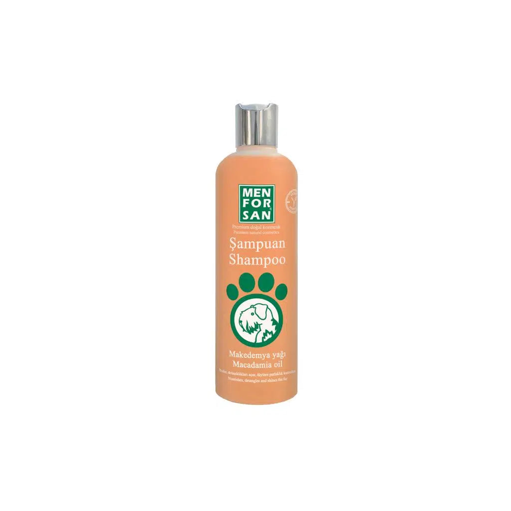 Shampooing pour chien à l'huile de macadamia Menforsan pour poils secs 300 ml