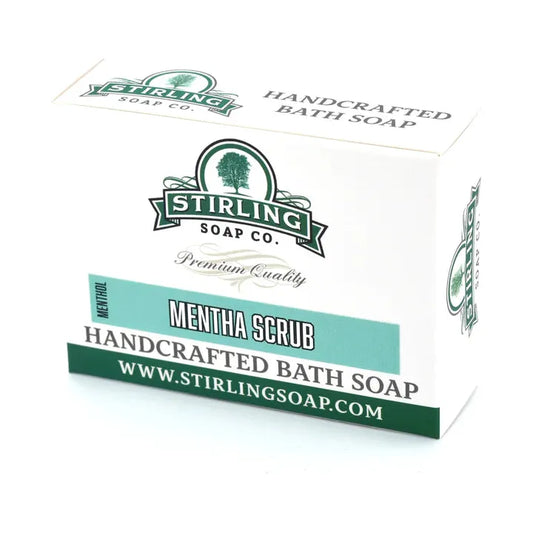 Stirling Soap Co. Mentha Scrub Bath Soap 5.5 Oz Bath Soap Pasteur Pharmacy