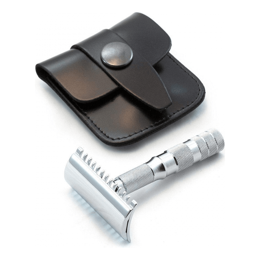 Merkur 985CL Open Chrome Travel Double Edge Safety Razor Safety Razor Pasteur Pharmacy