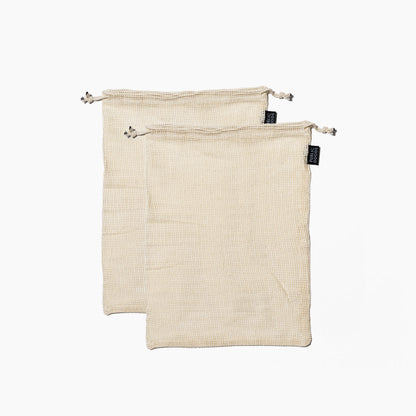 Bolsas de malla de algodón orgánico para productos agrícolas