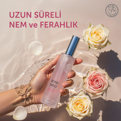 Bruma facial hidratante de agua de rosas Mfm Rose Mist 100 ml