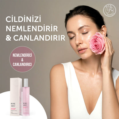 Bruma facial hidratante de agua de rosas Mfm Rose Mist 100 ml