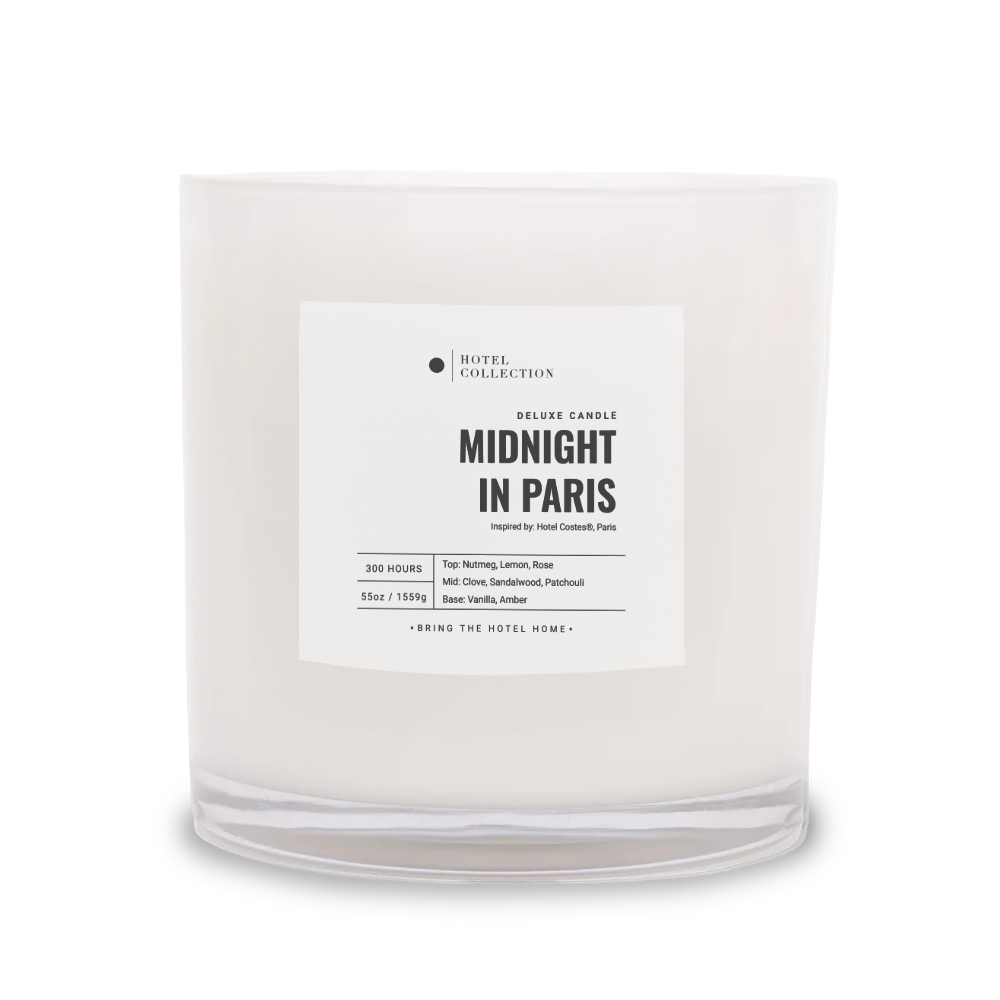 Hotel Collection Deluxe Midnight in Paris Candle Candle Hotel Collection White