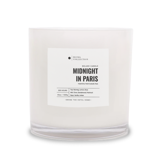 Hotel Collection Deluxe Midnight in Paris Candle Candle Hotel Collection White
