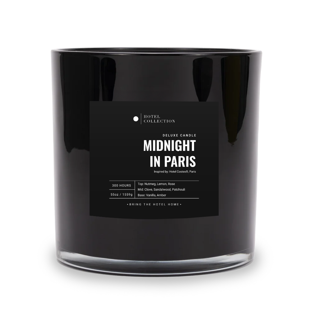 Hotel Collection Deluxe Midnight in Paris Candle Candle Hotel Collection Black