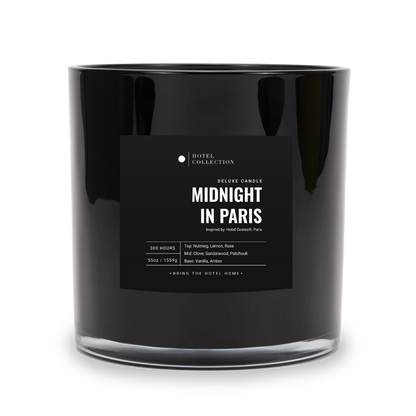 Hotel Collection Deluxe Midnight in Paris Candle Candle Hotel Collection Black
