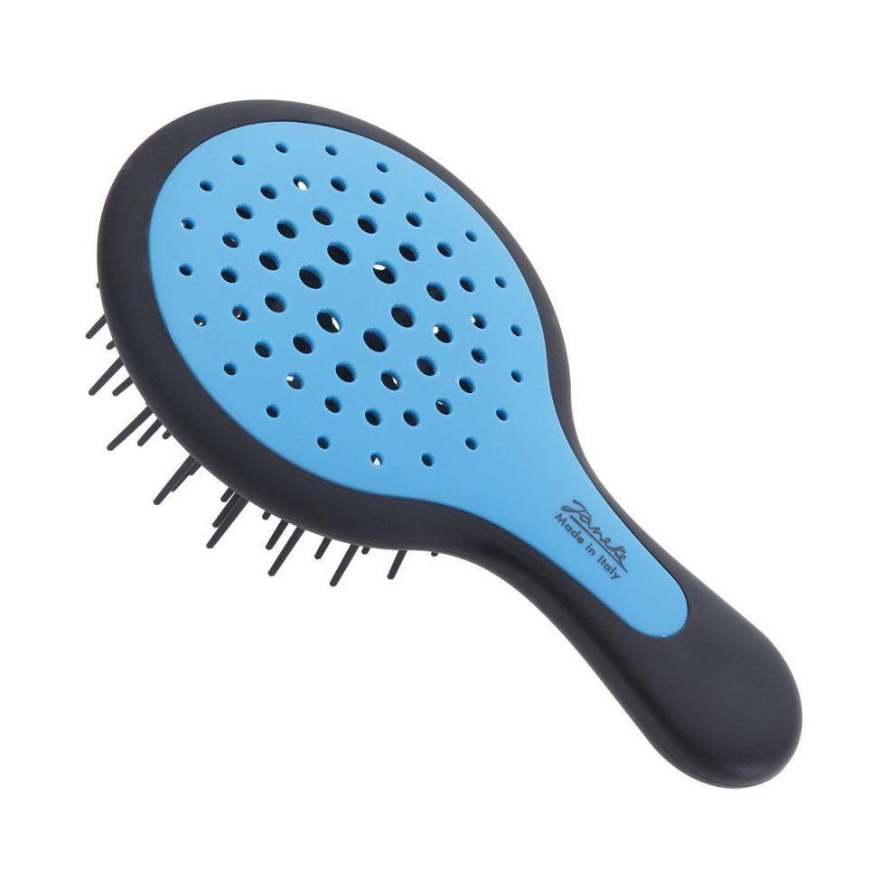 Janeke Mini SuperBrush Black and Blue - Model No. 71SO220NEP BFL Hair Brush Pasteur Pharmacy