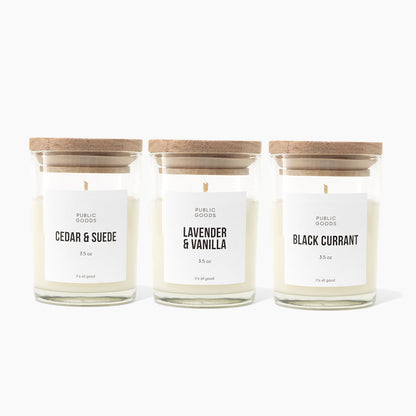 Set de mini velas de soja