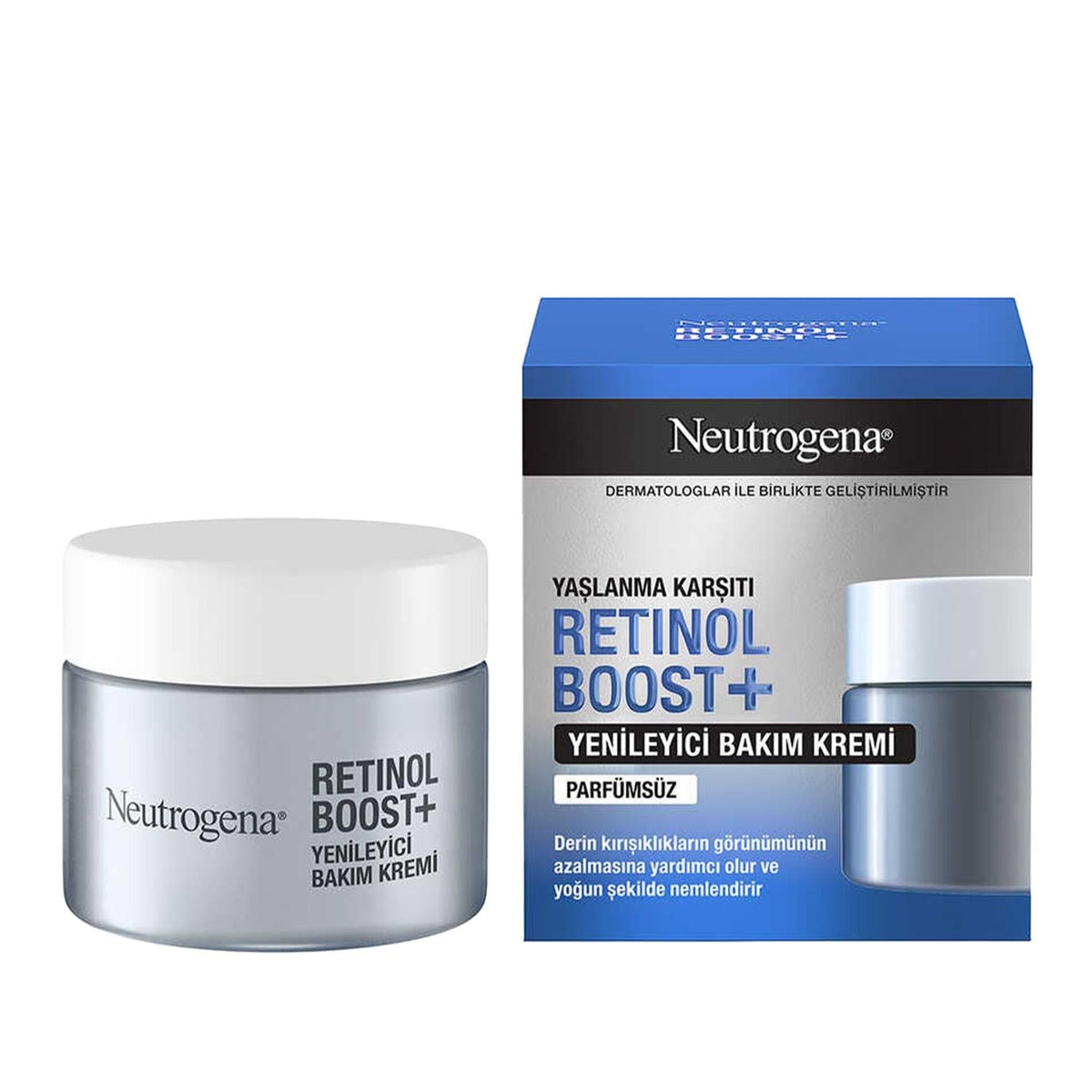 Neutrogena Anti-Aging Night Cream with Retinol Boost Formula - Stimulates Skin Renewal, Reduces Fine Lines & Wrinkles - 1.69 fl oz