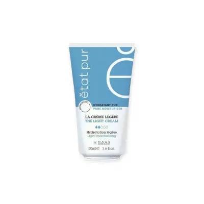Crème Hydratante Légère Etat Pur - Hydratation végétale non grasse pour peaux sensibles - Sans paraben ni silicone, soin visage quotidien