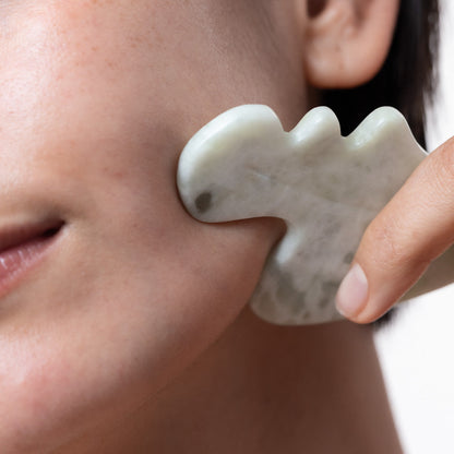 Gua Sha de jade natural