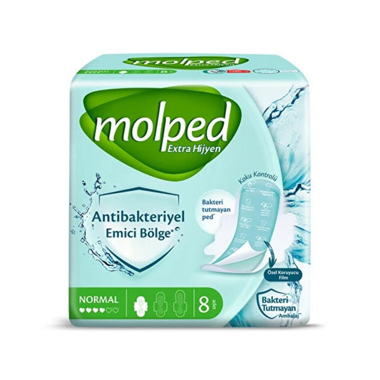 Serviettes hygiéniques normales Molped Hygiene Shield, 8 unités