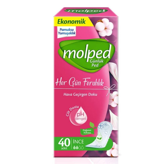 Protège-slips respirants Molped Daily Freshness, boîte de 40