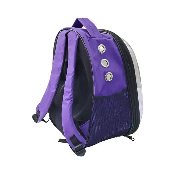Petpretty Eco Astronaut Cat Carrier Bag in Purple