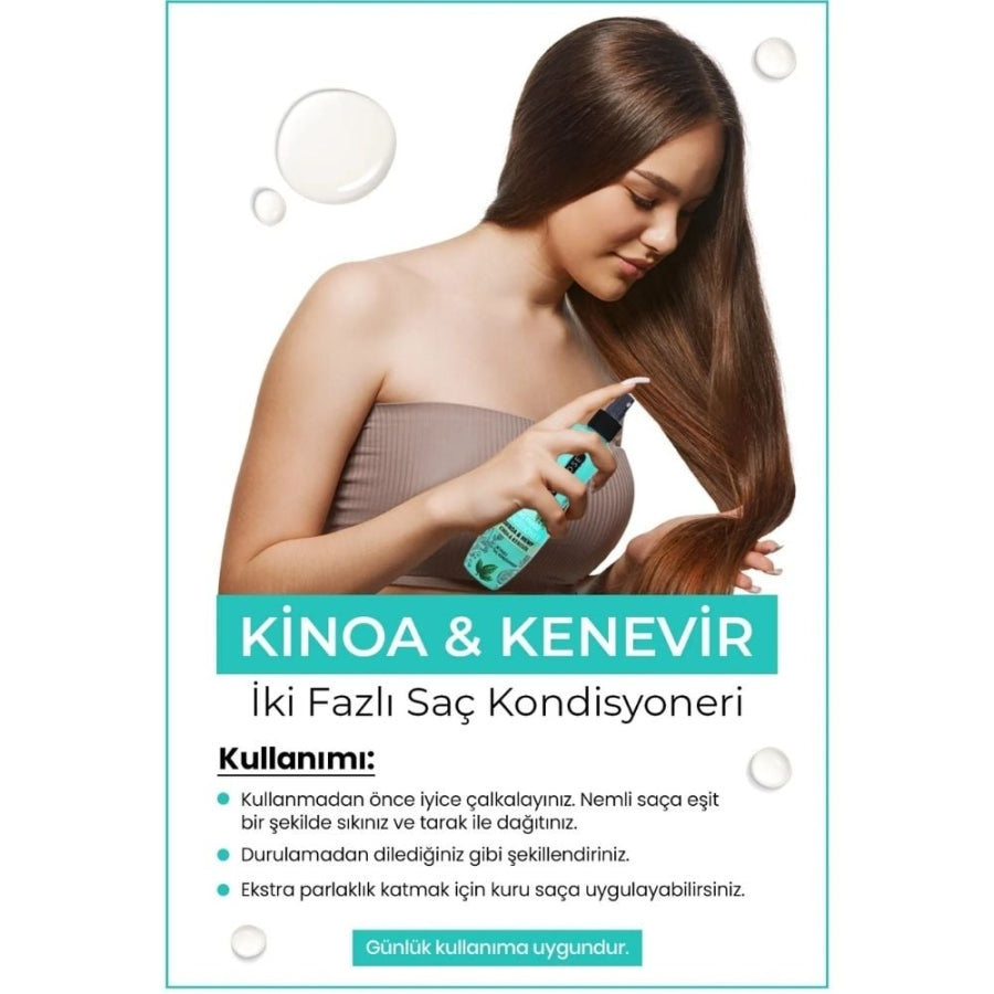 Spray biphasé au quinoa Morfose pour renforcer les cheveux 240 ml