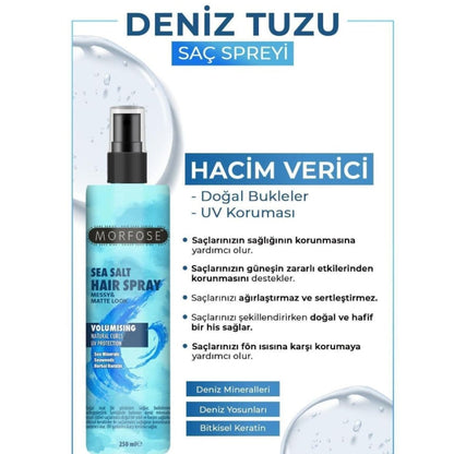 Spray au sel marin Morfose pour une texture naturelle 250 ml