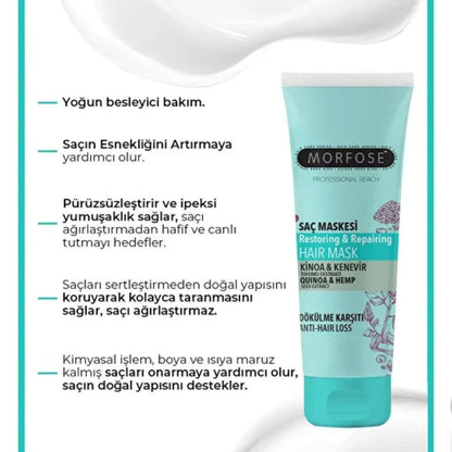 Masque anti-chute Morfose au quinoa et au chanvre 75 ml