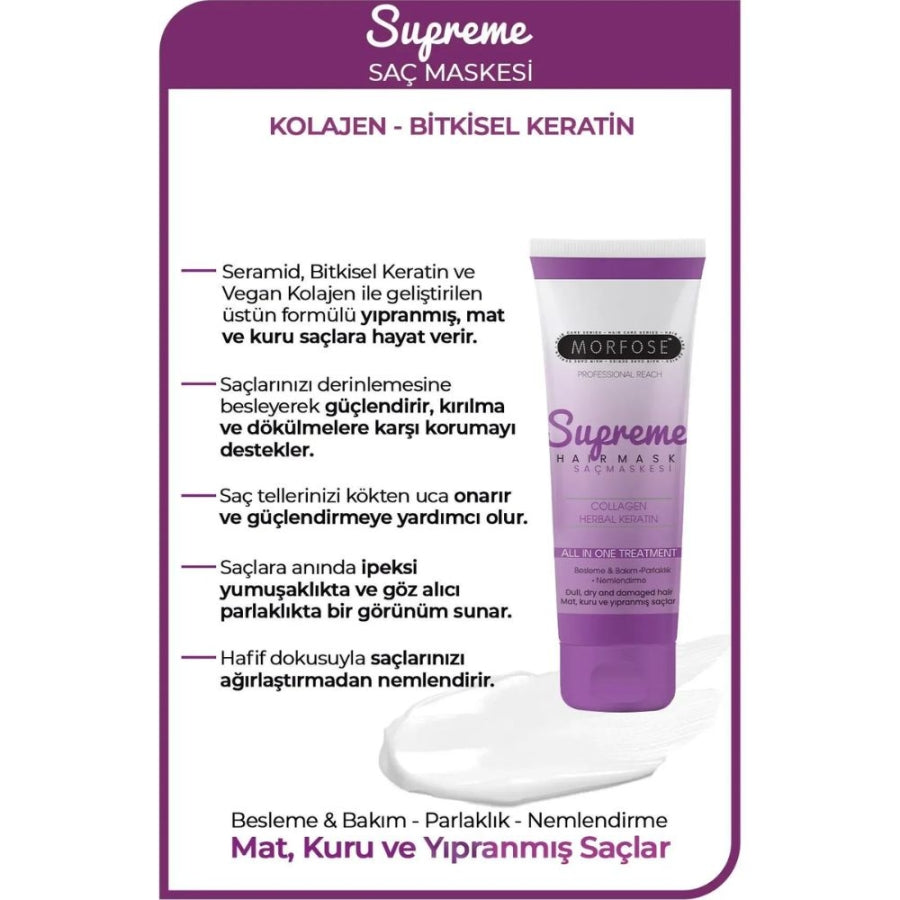 Morfose Supreme Collagen Hair Mask for Strength 75ml
