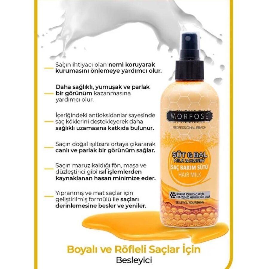 Morfose Milk & Honey Hair Care Milk for Softness 300ml