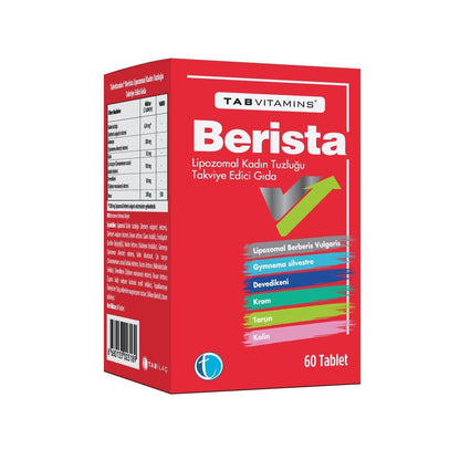 Tabvitamins Berista: Tabletas de suplemento dietético de berberina liposomal y hierbas