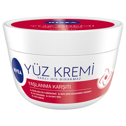 Crème visage anti-âge Nivea - Réduit les ridules et les rides, hydratante et protection UV