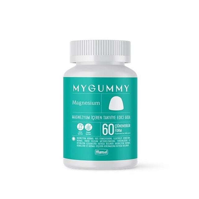 Mamsel Mygummy Magnesium Chewable Supplement 60 Count
