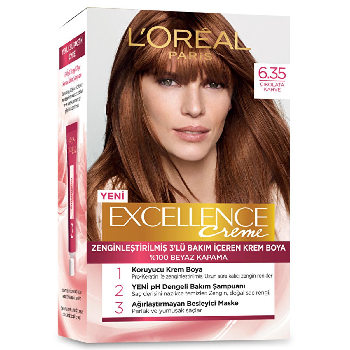 L'Oréal Paris Excellence Crème Tinte para el cabello - 100% cobertura de canas, color de larga duración