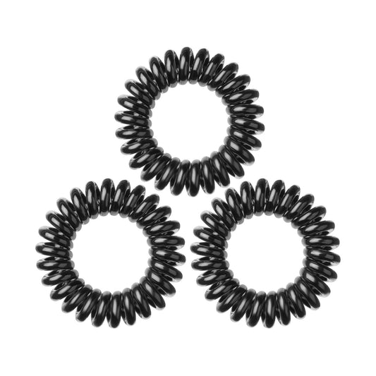 Invisibobble Power True Black, élastiques pour cheveux extra-forts - lot de 3, maintien puissant pour cheveux épais
