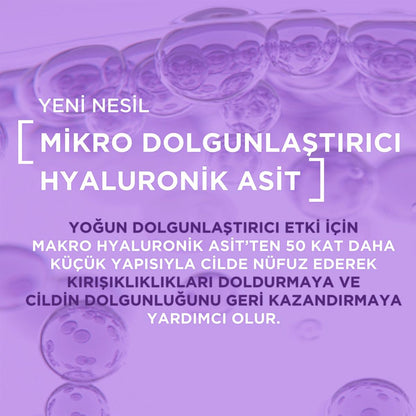 Crème de jour anti-âge Revitalift Filler à l'acide hyaluronique de L'Oréal Paris : hydratation intense, combleur de rides et repulpeur de peau pour un éclat de jeunesse
