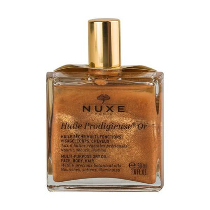 Nuxe Huile Prodigieuse OR Aceite seco para rostro, cuerpo y cabello - Nutritivo, reparador y suavizante con ingredientes naturales