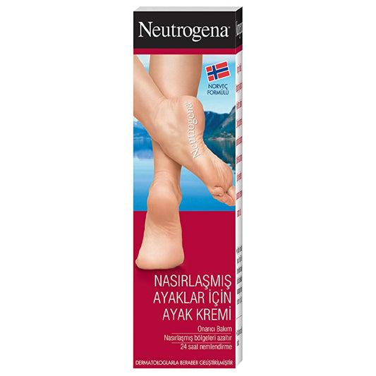 Crème pour les pieds calleux Neutrogena - Crème hydratante à base d'urée pour soulager la peau sèche - 50 ml