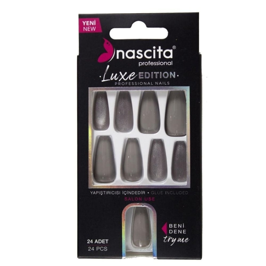 Nascita Lux Artificial Nails Set 218 for Instant Manicure 24 Count