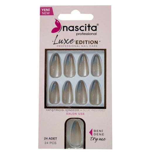 Nascita Lux Artificial Nails Set for Instant Manicure 24 Pieces
