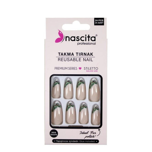 Nascita Stiletto False Nails No: 192 Professional Finish 12pc
