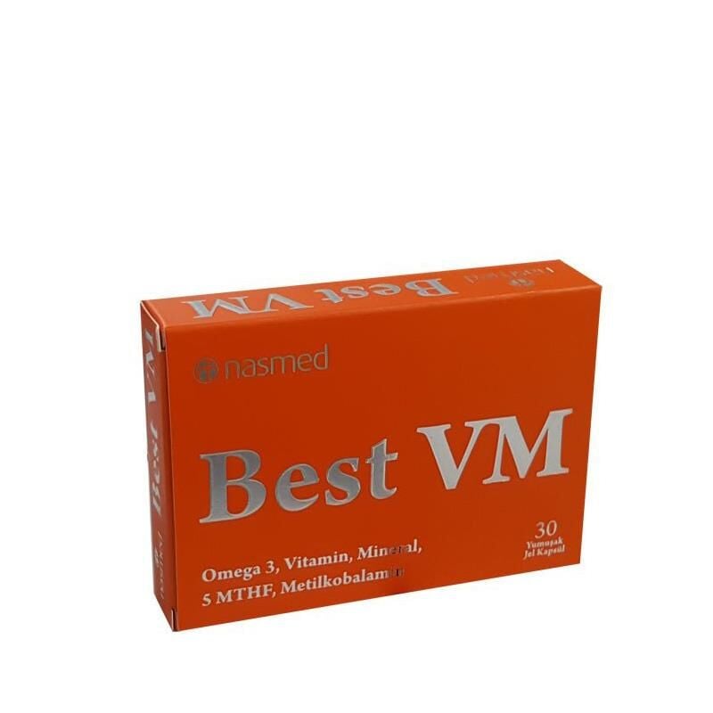 Nas Farma Nasmed Best VM Multivitamínico con Omega 3 30 Cápsulas