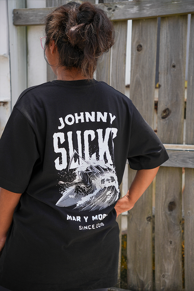 Johnny Slicks Mar Y Mortis Oversized Tee Shirt Johnny Slicks